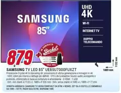 Samsung - Tv Led 85" UE85U7005FUXZT