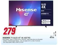 Hisense - Tv Qled 43" 4k 43e79q