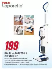 Polti - Vaporetto 3 Clean Blue