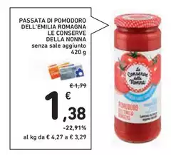 Le Conserve della Nonna - Passata Di Pomodoro Dell'Emilia Romagna Le Conserve della Nonna - Passata Di Pomodoro Dell'Emilia Romagna