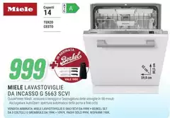 Miele -  Lavastoviglie Da Incasso G 5663 SCVI