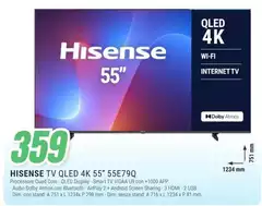 Hisense - Tv Qled 4k 55" 55E79Q
