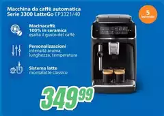 Macchina Da Caffè Automatica Serie 3300 Lattego EP3321/40