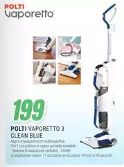 Polti - Vaporetto 3 Clean Blue