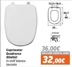 Solo - Copriwater Quadrarco 306061