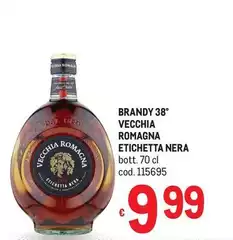 Vecchia romagna - Brandy 38° Vecchia Romagna Etichetta Nera