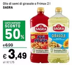 Sagra - Olio Di Semi Di Girasole O Frimax