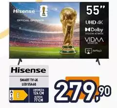 Hisense - Smart Tv 4k Led 55a60