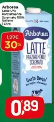 Arborea - Latte UHT Parzialmente Scremato 100% Italiano