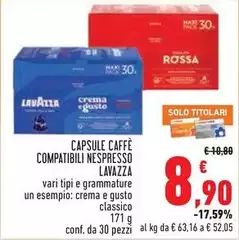 Lavazza - Capsule Caffè Compatibili Nespresso