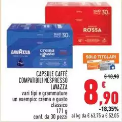 Lavazza - Capsule Caffè Compatibili Nespresso