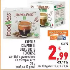 Foodness - Capsule Compatibili Dolce Gusto