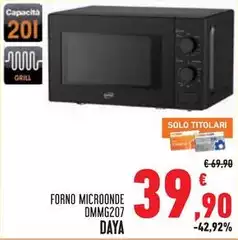 Daya - Forno Microonde