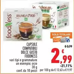 Foodness - Capsule Compatibili Dolce Gusto