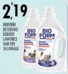 Bioform - Detersivo Liquido Lavatrice