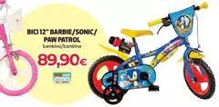 Paw Patrol - Bici12 Barbie/Sonic/