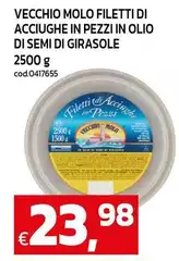 Semì - Vecchio Molo Filetti Di Acciughe In Pezzi In Olio Di Semi Di Girasole