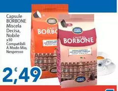 Caffe borbone - Capsule Miscela Decisa, Nobile