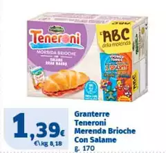Teneroni -  Merenda Brioche Con Salame