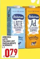 Arborea - Latte Italiano UHT Parzialmente Scremato