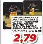 Garofalo - Girasole Ricotta E Scorza Di Limone-mezzeluna Ricotta Porcini Tartufo