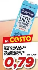 Arborea - Latte Italiano UHT Parzialmente Scremato