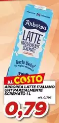 Arborea - Latte Italiano Uht Parzialmente Scremato