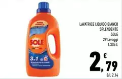 Sole - Lavatrice Liquido Bianco Splendente