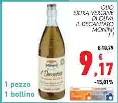 Monini - Olio Extra Vergine Di Oliva Il Decantato