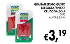 Valsoia - Granaffettato Gusto Bresaola/speck/ Crudo