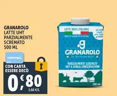 Granarolo - Latte UHT Parzialmente Scremato