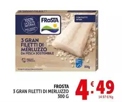 Frosta - 3 Gran Filetti Di Merluzzo