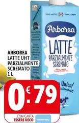 Arborea - Latte UHT Parzialmente Scremato