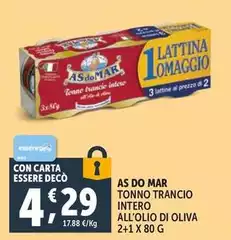 Deco - Tonno Trancio Intero All'Olio Di Oliva