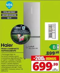 Haier - Frigo Combinato HDPW5620BNPK 