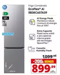 Samsung - Frigo Combinato Ecoflex AI RB38C607AS9