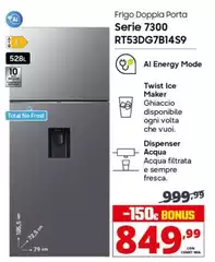 Samsung - Frigo Doppla Porta Serie 7300 RT53DG7B14S9