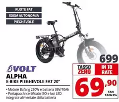 Volt - Alpha E-Bike Pieghevole Fat 20"