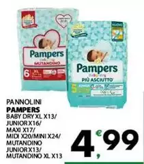 Pampers - Pannolini Baby Dry/Junior/Maxi/Mini/Mini Mutandino Junior/Mutandino