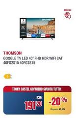 Thomson - Google Tv Led 40" Fhd Hdr Wifi Sat Thomson - Google Tv Led 40" Fhd Hdr Wifi Sat