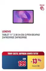 Lenovo - Tablet 11" 2.5k 8+256 C/pen Ideapad ZAFR0399SE ZAFR0399SE