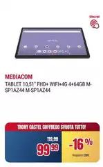 Mediacom - Tablet 10.5" Fhd+ Wif+4g 4+64gb M- Splaz44 M-sp14244