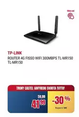 Tp Link - Router 4g Fisso Wifi 300mbps Tl-mr150 Tp Link - Router 4g Fisso Wifi 300mbps Tl-mr150