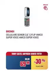 Brondi - Cellulare Senior 2,8° C/flip Amico Super Voice Brondi - Cellulare Senior 2,8° C/flip Amico Super Voice