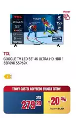 TCL - Tv Led 55" 4k Ultra Hd Hdr 1 55P69K
