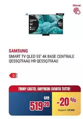 Samsung - Smart Tv Qled 55" 4k Base Centrale QE55Q7FAAU Hr QE55Q7FAAU