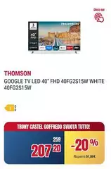 Thomson - Google Tv Led 40" Fhd 40fg2s15w White