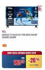 TCL - Google Tv Qled 32" Fhd 60hz Dolby