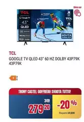 TCL - Tv Qled 43" Hz Dolby 43P79K 43P79K