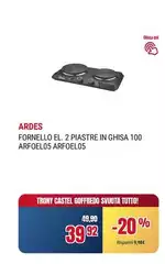 Ardes - Fornello El. 2 Piastre In Ghisa 100 Arfoel05 Arfoel05